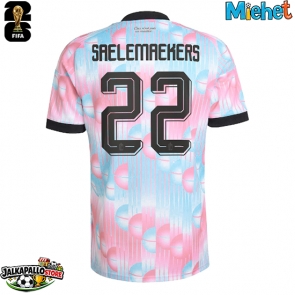 Belgia Alexis Saelemaekers #22 Vieraspaita MM-kisat 2026 Lyhythihainen